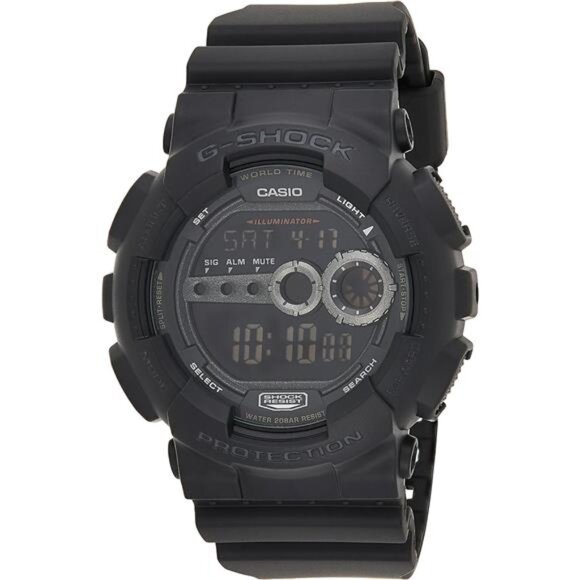 Men's GD100-1BCR G-Shock X-Large Black Multi-Functional Digital Sport Watch